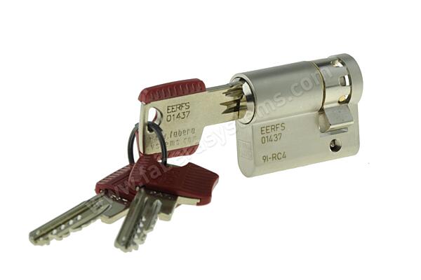 Bezpečnostní cylindrická půlvložka WINKHAUS RPE 02 N (50+10), 3 klíče